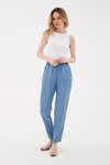 Blue Drawstring Waist Pants