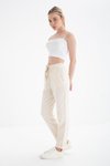 Natural Beli Lastikli Pantolon