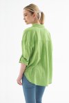 Yeşil Uzun Kollu Cepli Gömlek