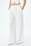 Kırık Beyaz Cepli Pantolon