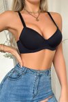 Black Wireless Seamless Comfortable Padded Bra