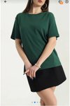 Haki Siyah Model Yumuşak Tuşeli Ovirsize Fit Basic T-shirt
