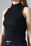 Siyah Balıkçı Yaka Body