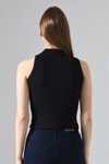 Siyah Balıkçı Yaka Body