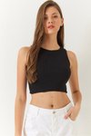 Siyah Rabi Shine Crop Atlet