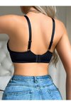 Siyah Renk Rahat Dikişsiz Balensiz Agraflı Büstiyer