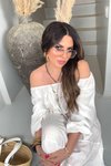 Ekru Pamuk Kloş Etekli Takım