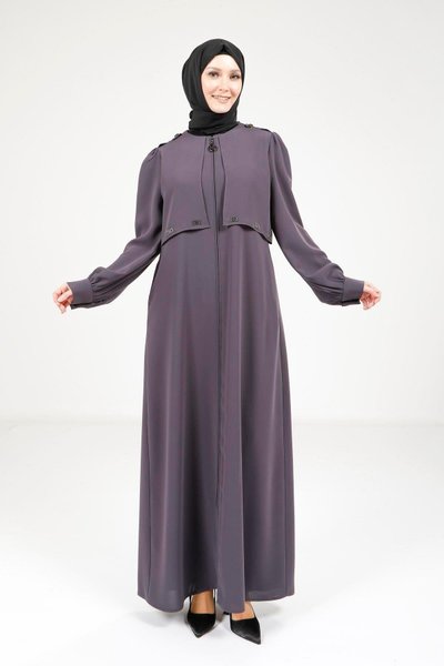 Füme Omuzları Apoletli Ferace