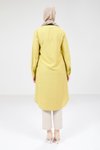 Sarı Uzun Tesettür Tunik