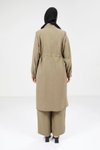 Şık Tesettür Haki Tunik Pantolon Takımı