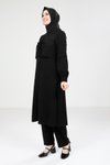 Siyah Tesettür Tunik Pantolon Takım