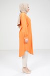 Turuncu Uzun Tesettür Tunik