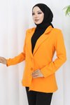 Turuncu Kadın Blazer Ceket