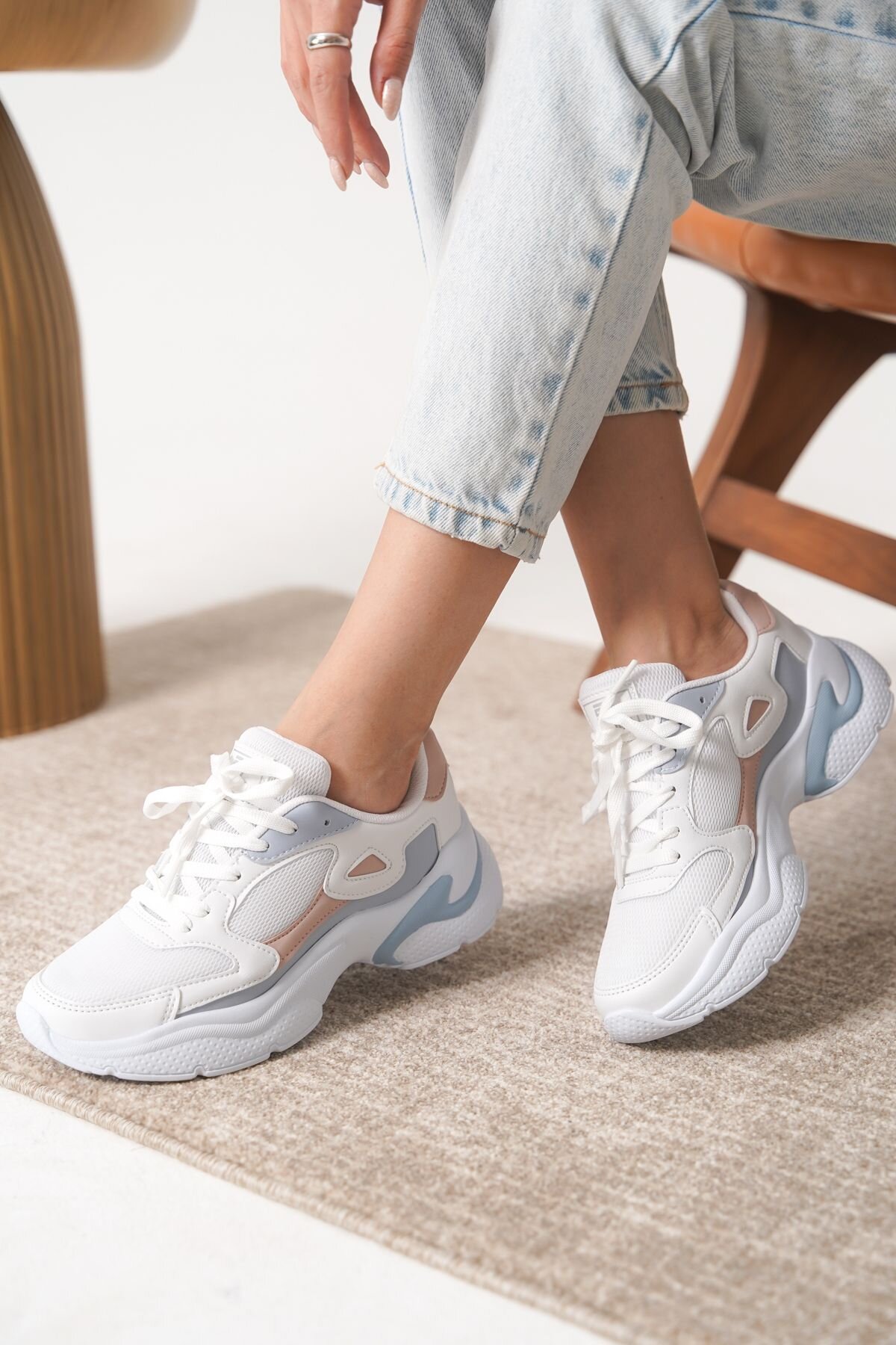 Pudra Garantili Ortopedik Sneaker Spor Ayakkabı - Daxtors