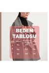 Antrasıt Kruvaze Yaka Balık Sırtı Desenli Kaşe Cepli Kaban