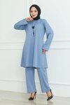 Bebe Mavisi Oversize İkili Takım
