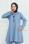 Bebe Mavisi Oversize İkili Takım