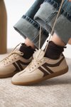 Bej Garantili Carina Ortopedik Sneaker Spor Ayakkabı