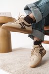 Bej Garantili Carina Ortopedik Sneaker Spor Ayakkabı