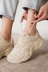 Bej Ortopedik Sneaker Spor Ayakkabı