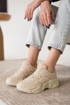 Bej Ortopedik Sneaker Spor Ayakkabı