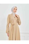 Bej Özel Tasarım Abaya