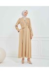 Bej Özel Tasarım Abaya
