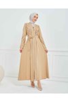 Bej Özel Tasarım Abaya