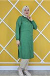 Benetton Aller Dikim Detaylı Keten Gömlek