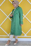 Benetton Kolye Detaylı Kimono Bluzlu Takım