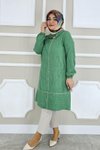 Benetton Kombin Biye Ve Yaka Aksesuarlı Tunik