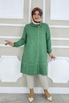 Benetton Kombin Biye Ve Yaka Aksesuarlı Tunik