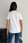 Beyaz Bisiklet Yaka Kısa Kol Normal Size %100 Pamuk 30/1 Penye T-Shirt