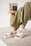 Beyaz Fully Orthopedic Back-Elastic Comfortable Sandal