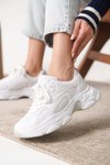 Beyaz Garantili Ortopedik Sneaker Spor Ayakkabı