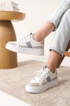 Beyaz Garantili Ortopedik Sneaker Spor Ayakkabı