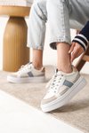Beyaz Garantili Ortopedik Sneaker Spor Ayakkabı