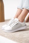 Beyaz Garantili Ortopedik Sneaker Spor Ayakkabı
