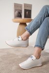 Beyaz Ortopedik Sneaker Spor Ayakkabı