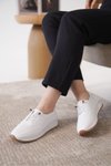 Beyaz Ortopedik Sneaker Spor Ayakkabı
