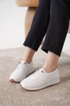 Beyaz Ortopedik Sneaker Spor Ayakkabı