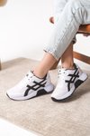 Beyaz Siyah Garantili Ortopedik Sneaker Spor Ayakkabı