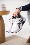 Beyaz Siyah Garantili Ortopedik Sneaker Spor Ayakkabı