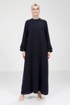 Navy 9290 Abaya with Fine Stones Navy
