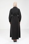 Siyah 9206 Ferace A Pileli Siyah