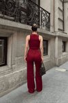 Bordo Askılı Kaşkorse İkili Takım