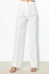 Ekru Lastikli Bol Paça Pantolon