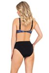Turuncu Desenli Toparlayıcı Bikini Takım
