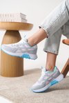 Gri Garantili Ortopedik Sneaker Spor Ayakkabı