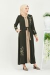 Haki Özel Tasarım Abaya